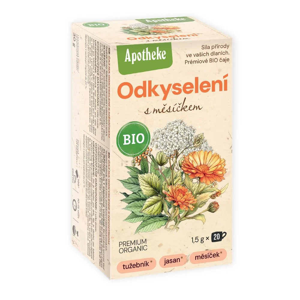 Apotheke BIO Odkyselení s měsíčkem porcovaný čaj 20x1,5 g