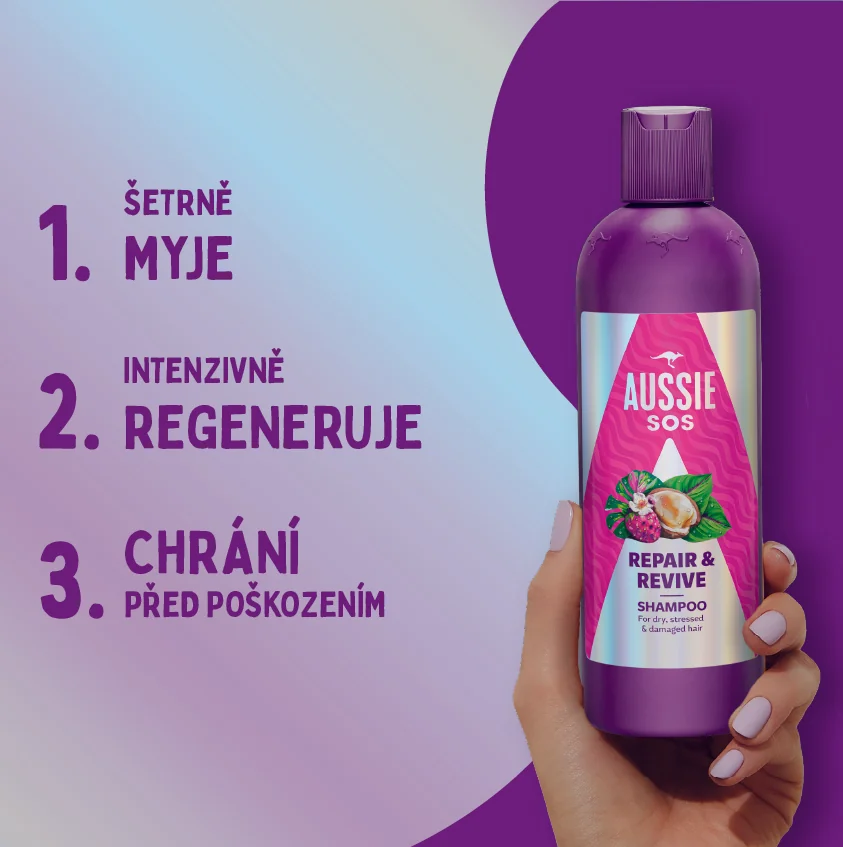 Aussie SOS Repair & Revive šampon 300 ml