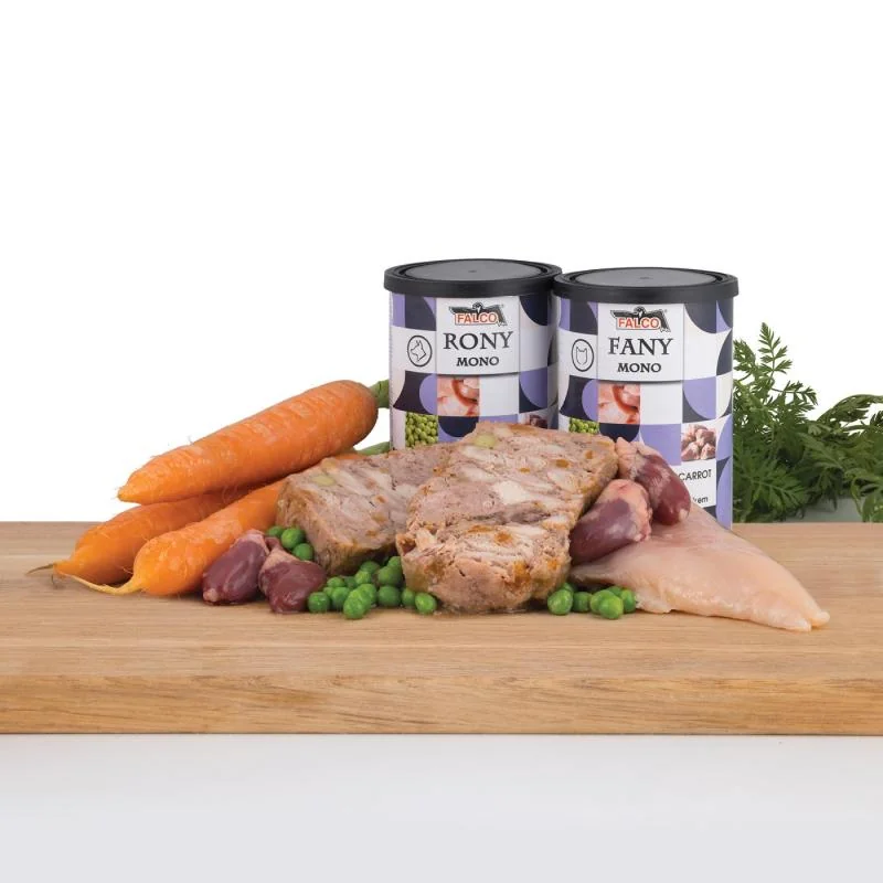 Sokol Falco RONY MONO kuřecí svalovina s mrkví a hráškem 200g