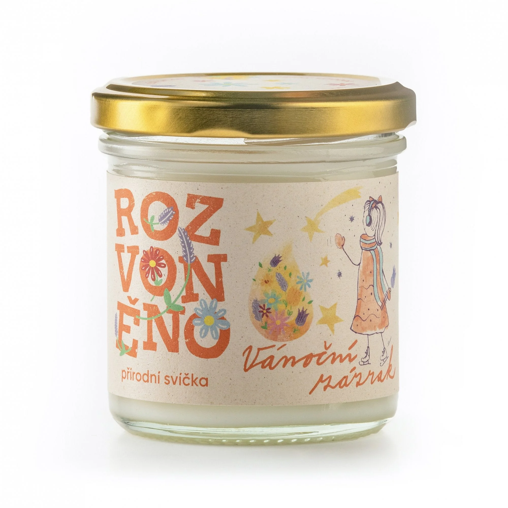 Rozvoněno Vonná svíčka - Vánoční zázrak (130 ml)
