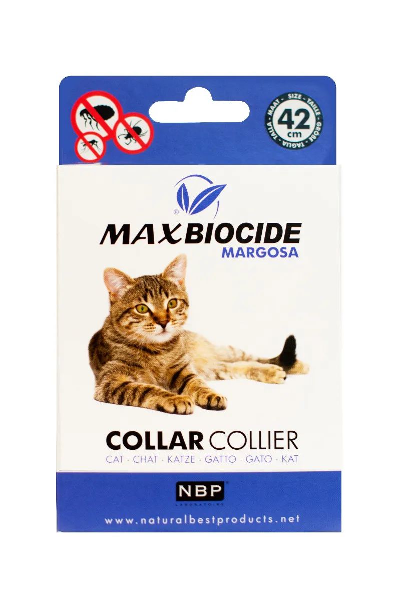 Max Biocide Cat Collar Obojek pro kočky 42 cm 1 ks