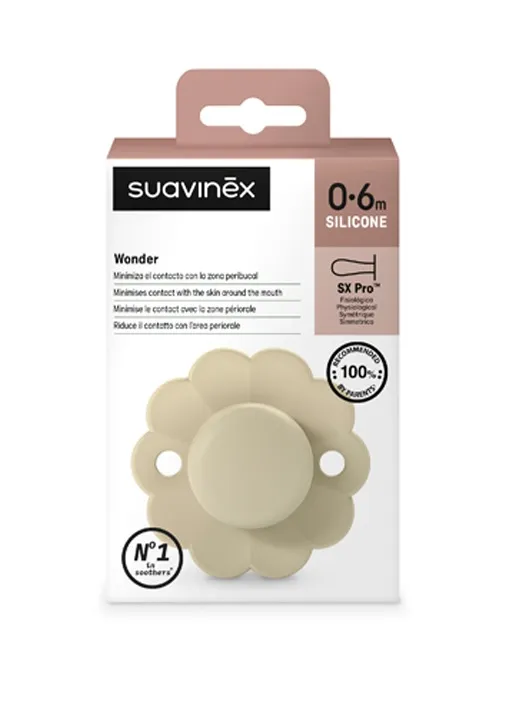 Suavinex Wonder Fyziologický dudlík 0-6m 1 ks whitecap gray