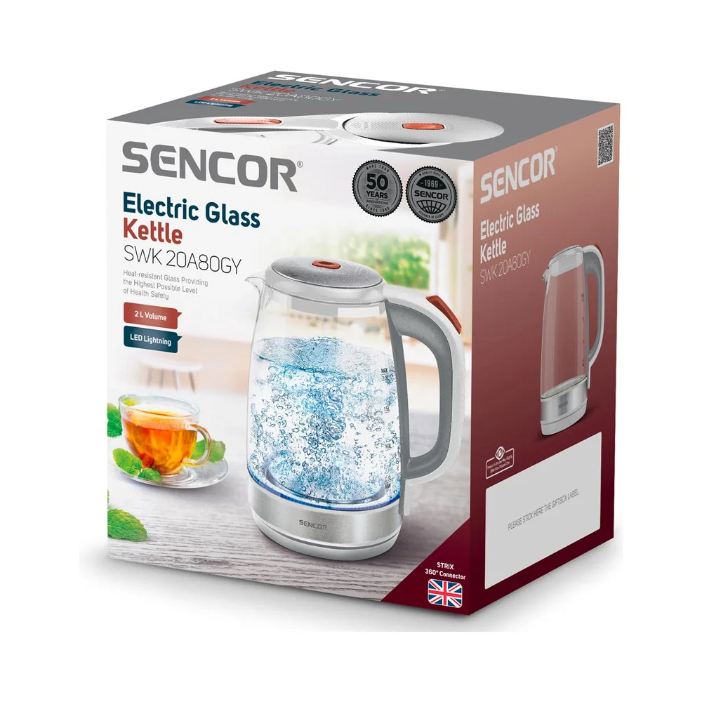 SENCOR SWK 20A80GY varná konvice
