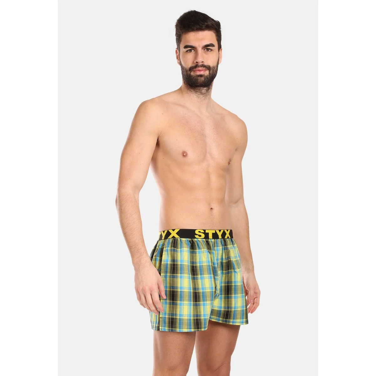 Styx Pánské trenky sportovní guma vícebarevné (B1021) L