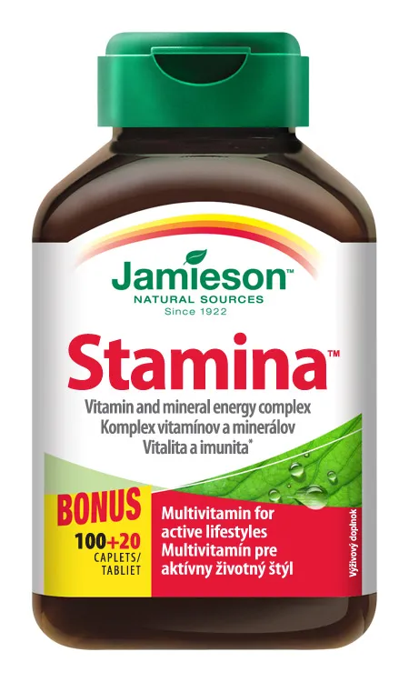 JAMIESON Stamina komplex vitamínů a minerálů tbl.120