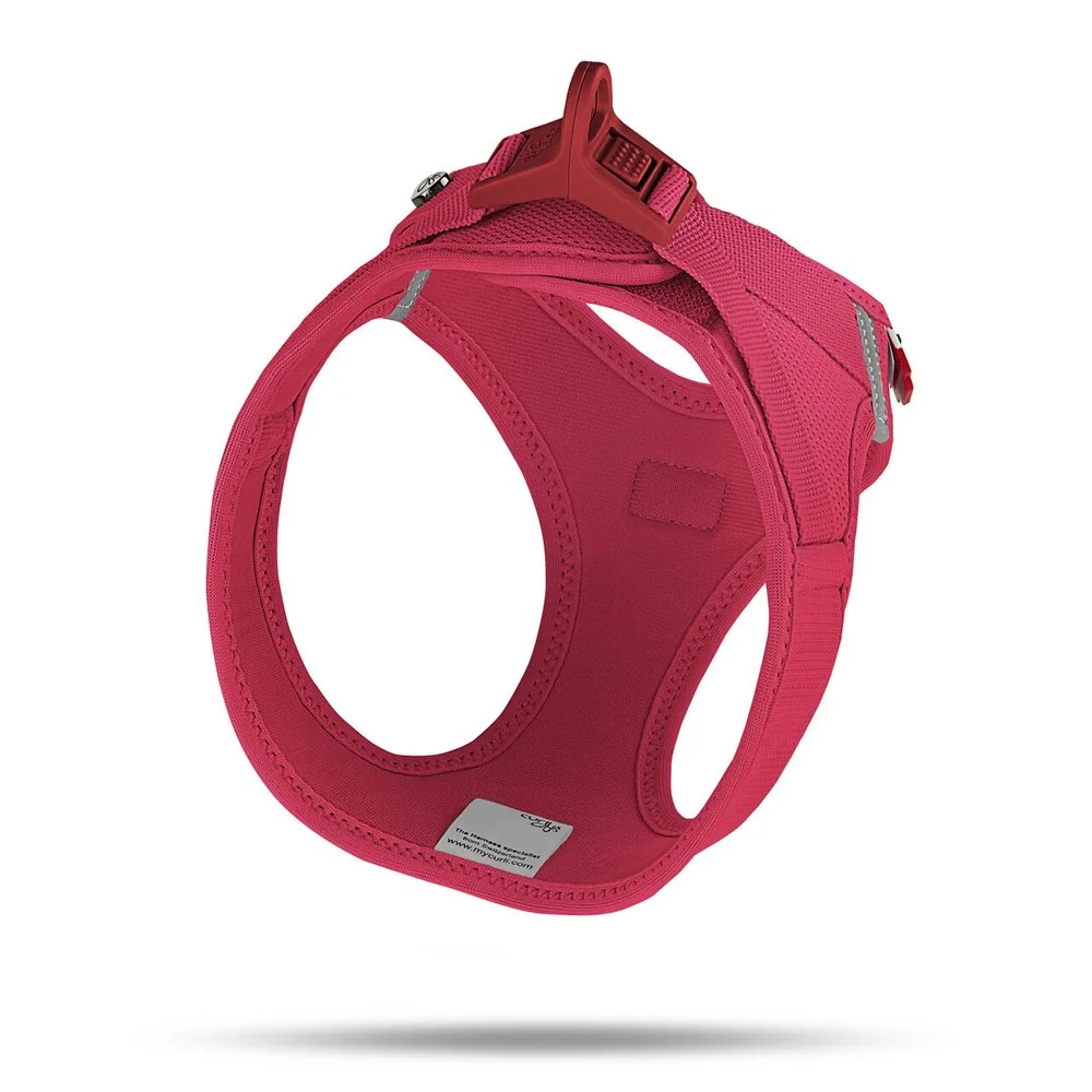 Curli Postroj pro psy se sponou Air-Mesh Red M, 6-9 kg