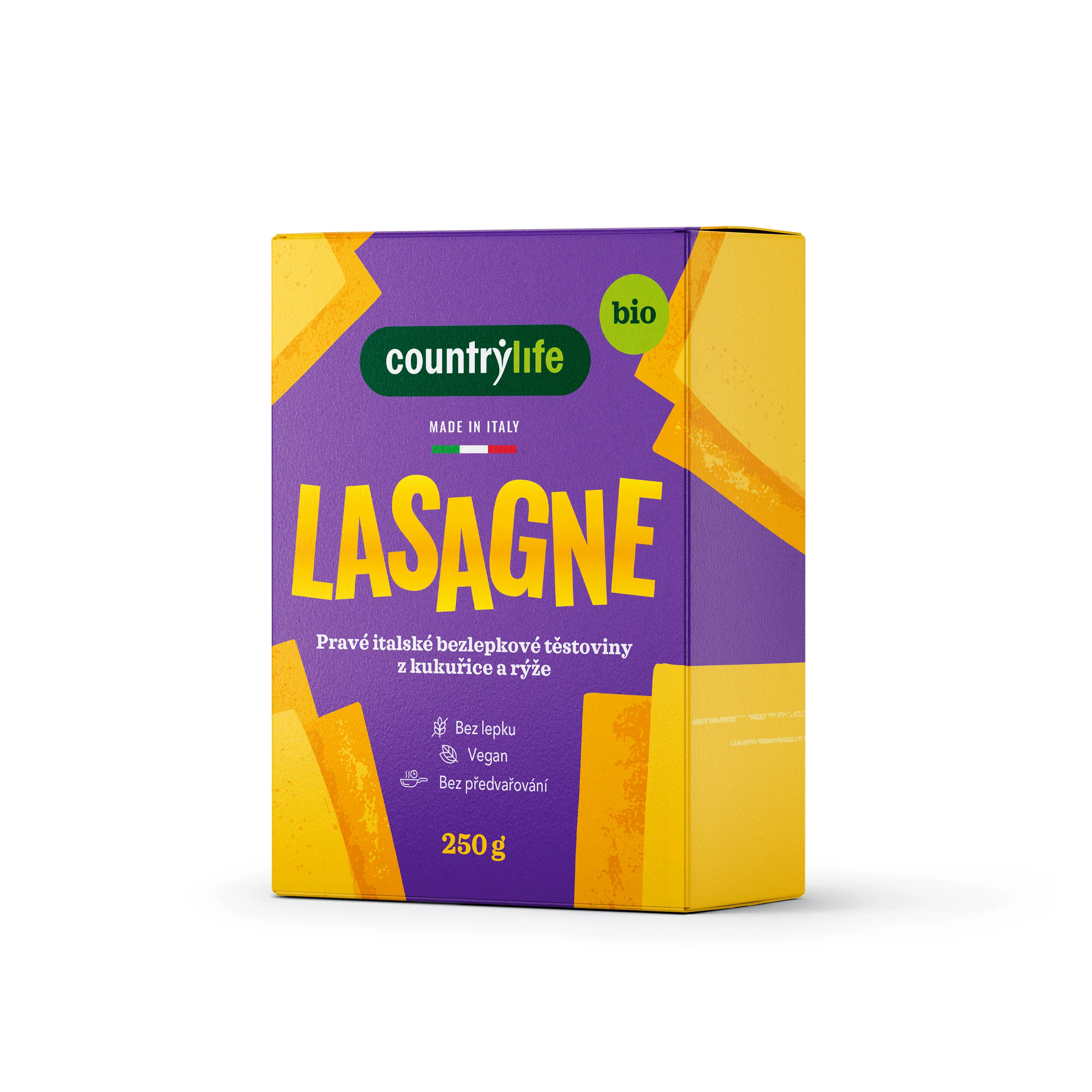 Country Life Lasagne kukuřično-rýžové BIO 250 g