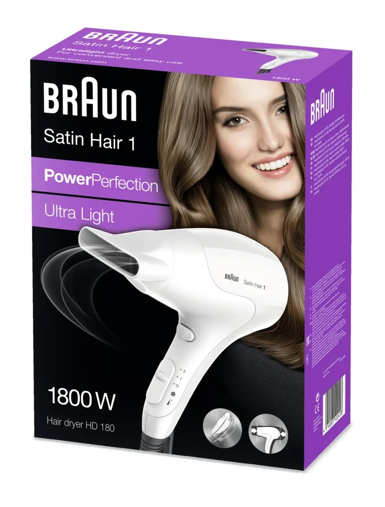 Braun Satin Hair 1 HD 180 vysoušeč vlasů