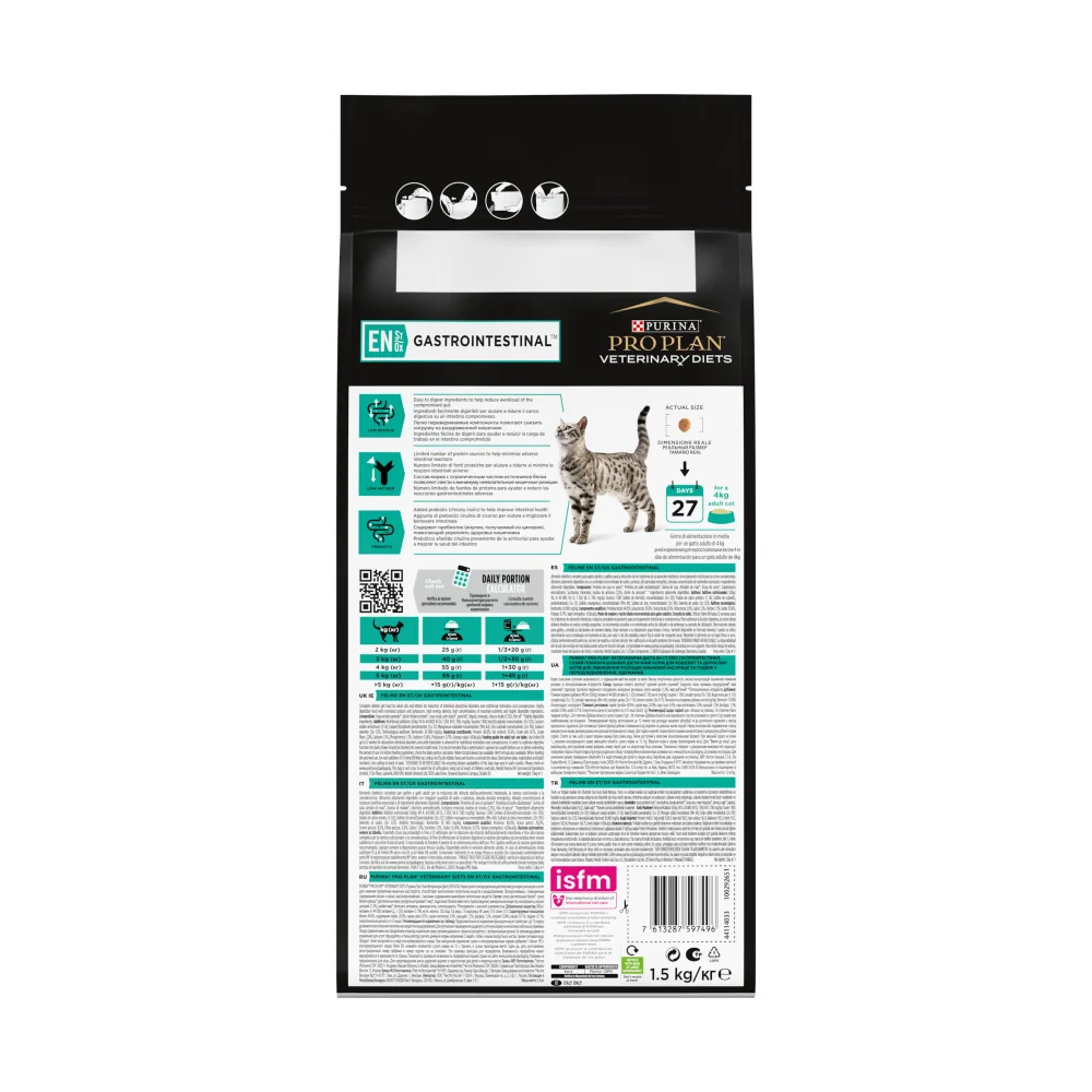 PURINA Pro Plan Veterinary Diets EN St/Ox Gastrointestinal granule pro kočky 1,5 kg