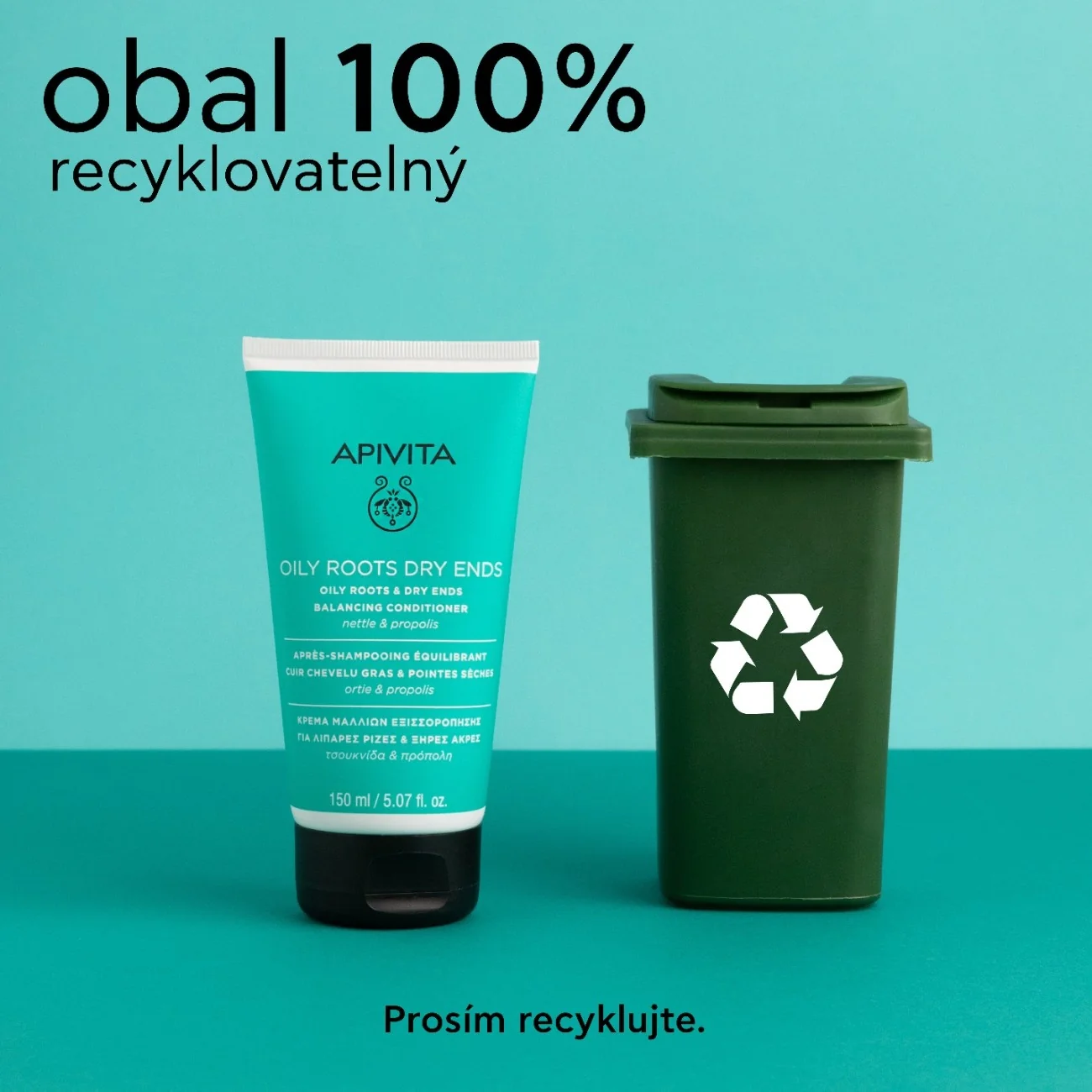APIVITA Oily Roots Dry Ends kondicionér na mastné kořínky a suché konečky 150 ml