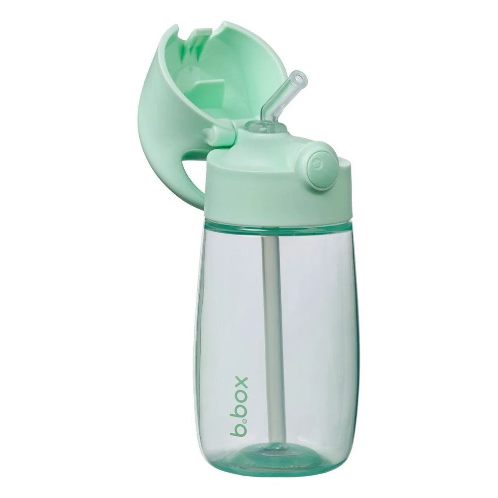 B.BOX Láhev na pití s brčkem Junior 380 ml - spearmint
