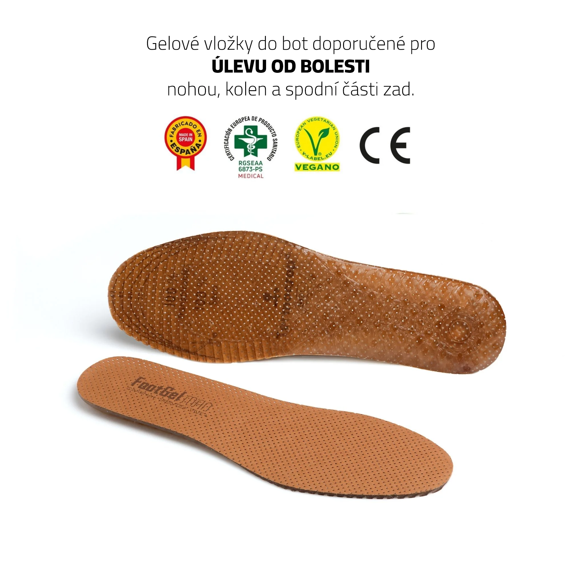 FOOTGEL Vložky do bot WALKING MEN EU 39-42