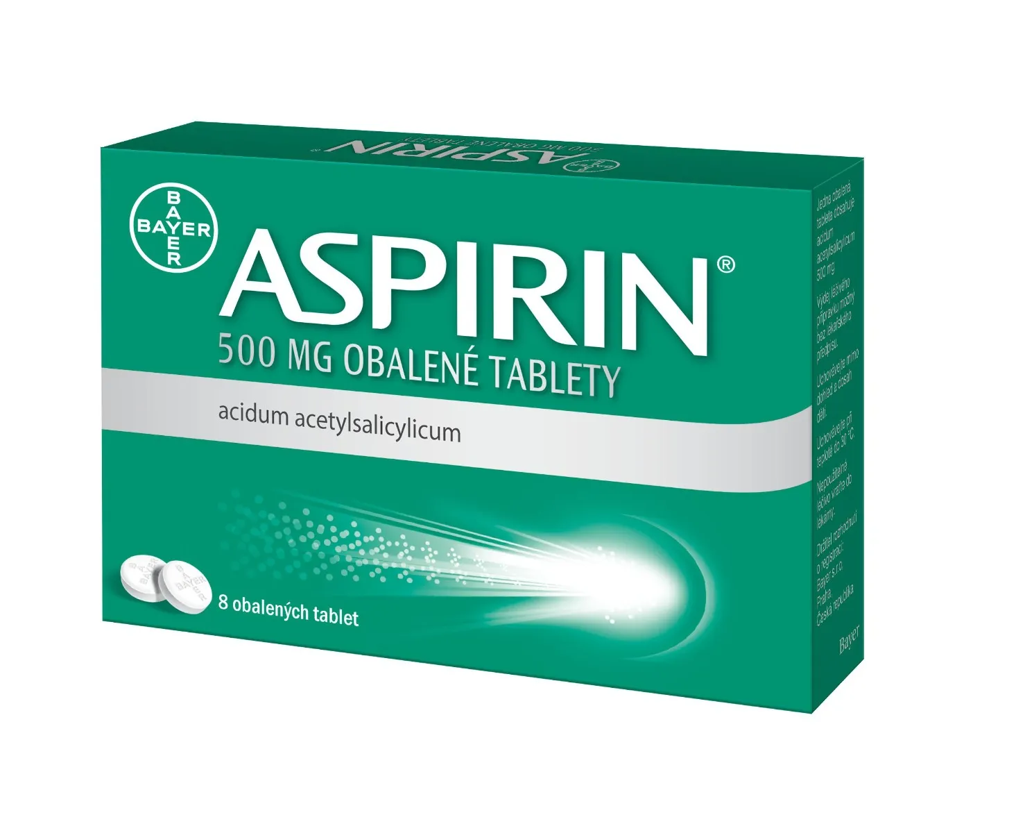 Aspirin 500 mg 8 tablet