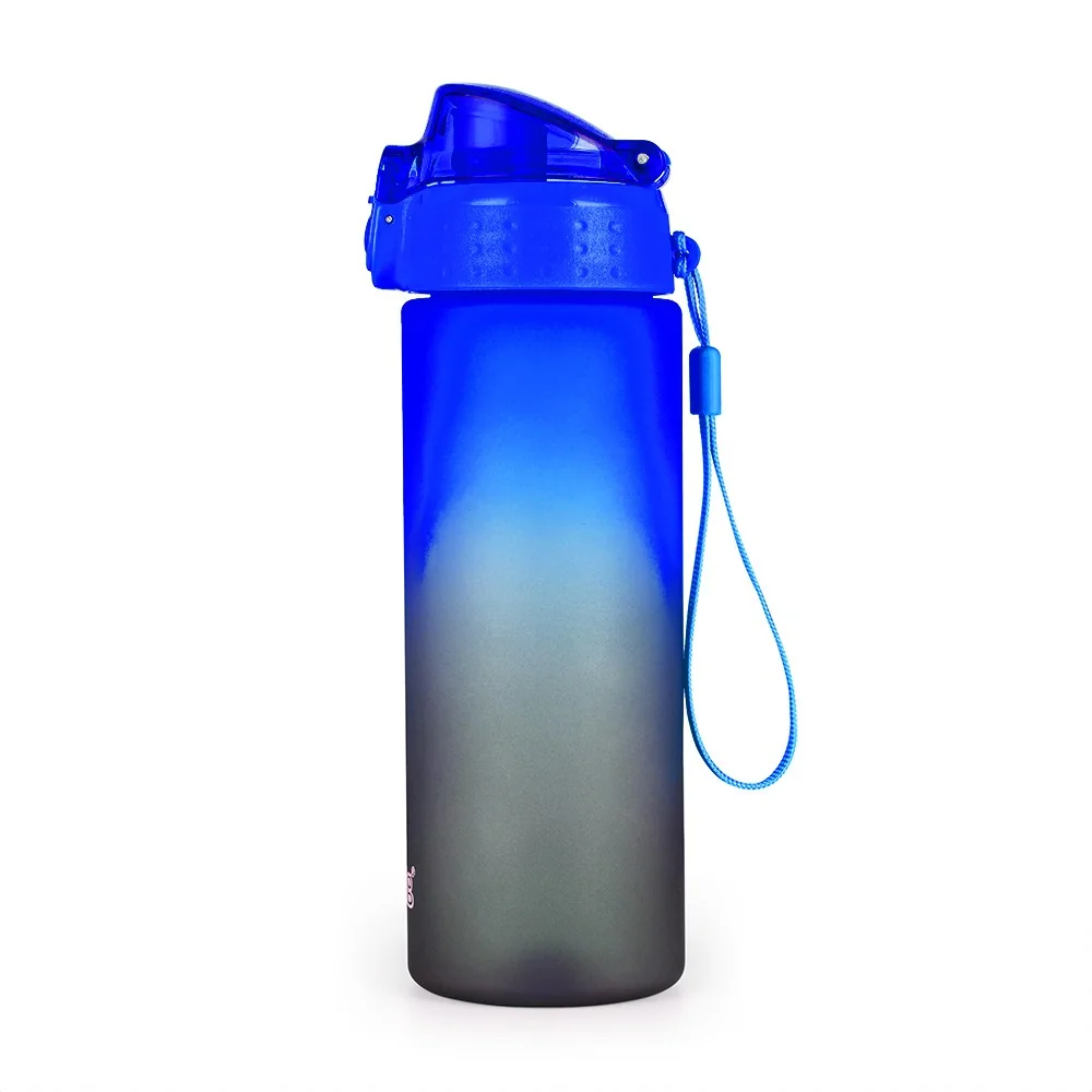 Oxybag OXY CLiCK - láhev na pití Ombre Black - Blue, 600 ml