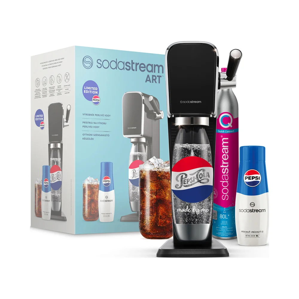 SODASTREAM Art Black Pepsi Mpack výrobník perlivé vody