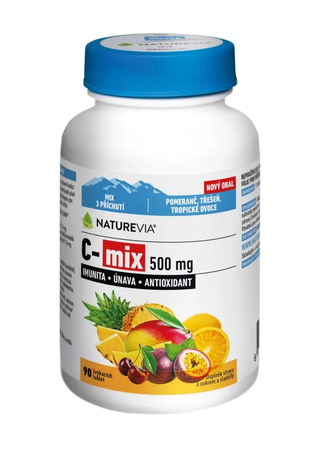 NatureVia C-MIX 500 mg 90 žvýkacích tablet