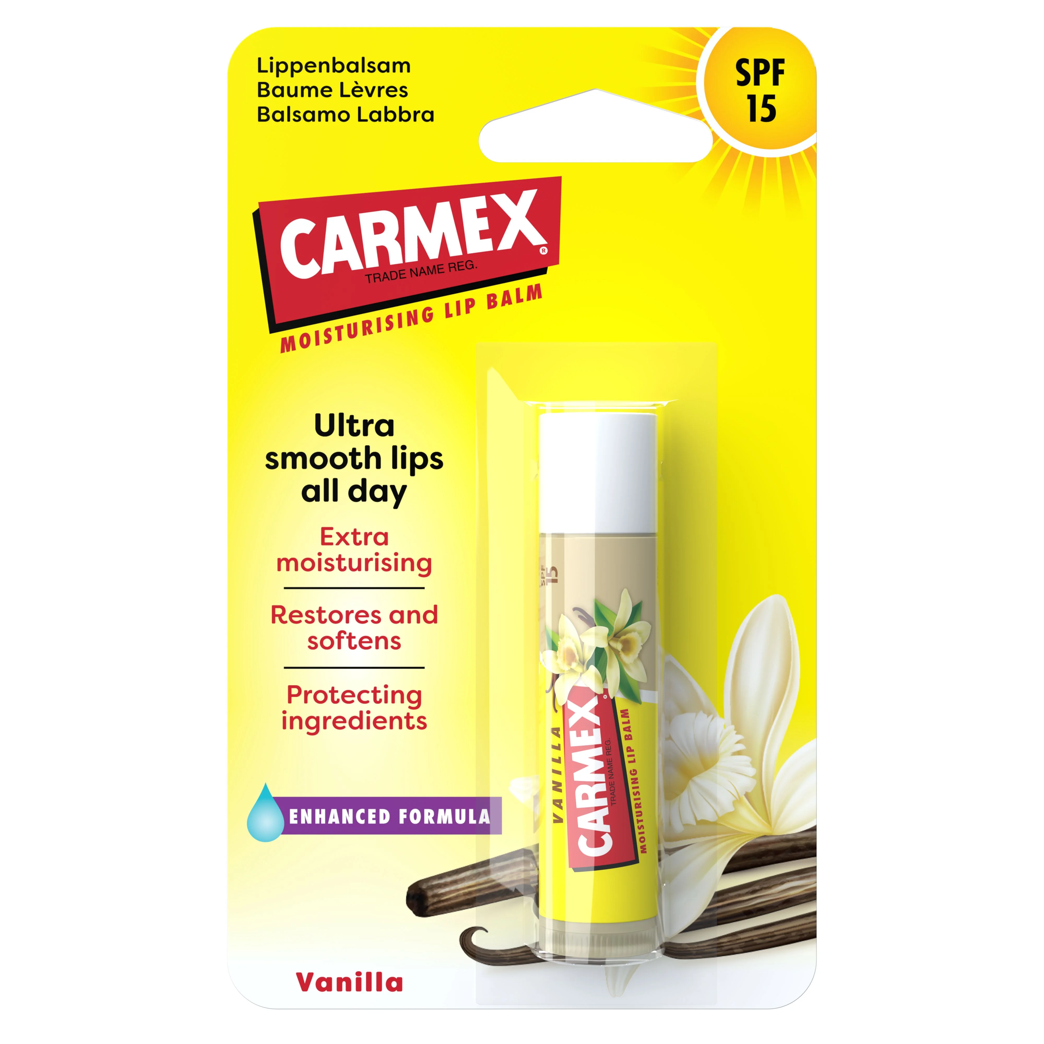 CARMEX Balzám na rty ultra hydratační Vanilka SPF15 4,25 g