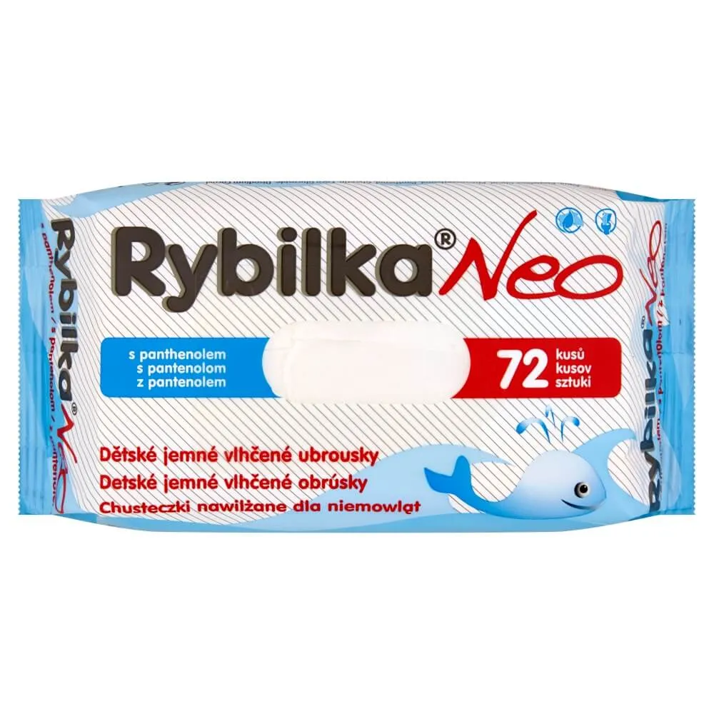 Rybilka Neo s panthenolem vlhčené ubrousky 72 ks