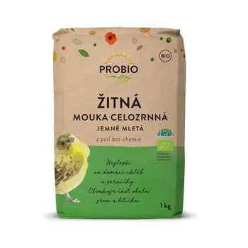 PROBIO Mouka žitná celozrnná jemně mletá BIO 1 kg