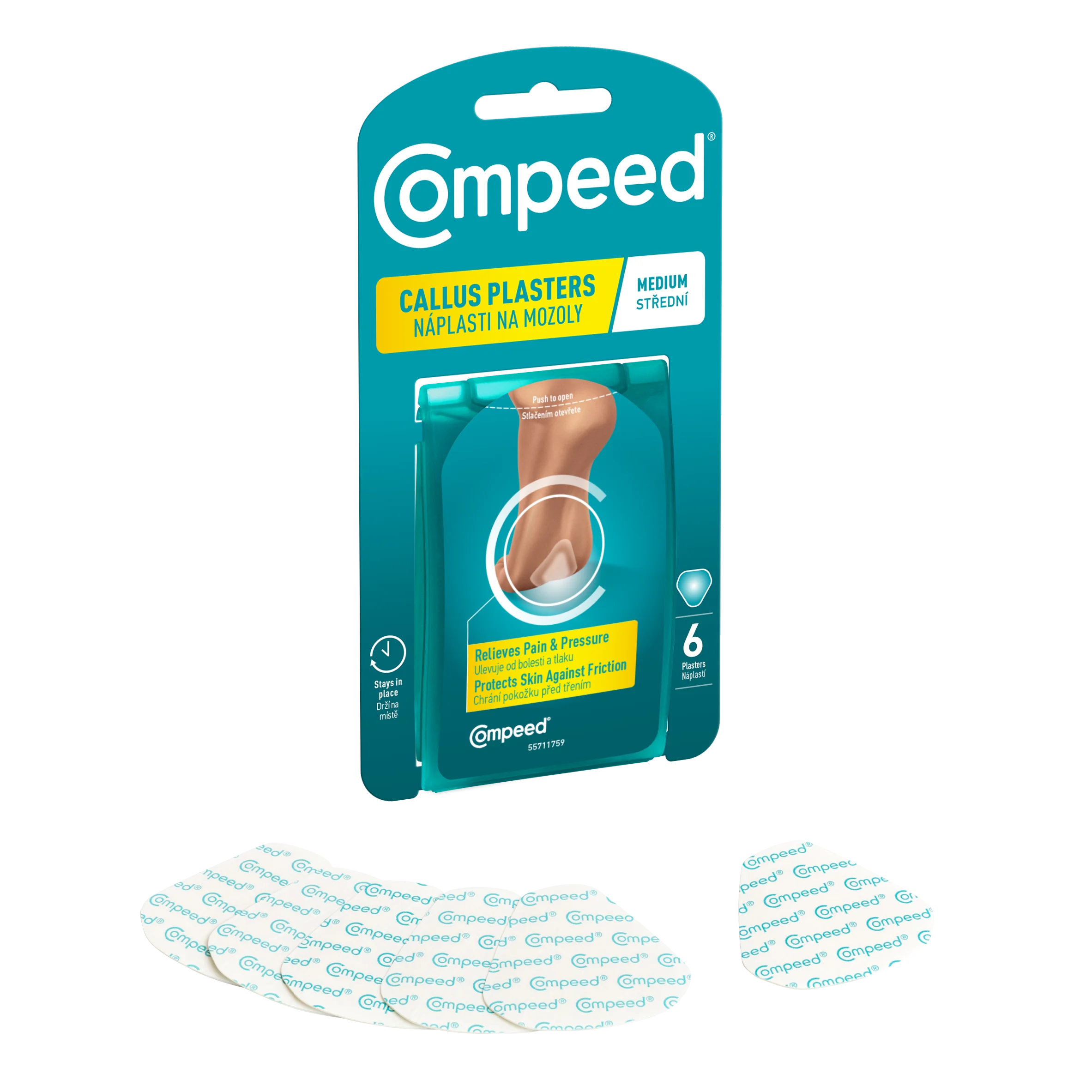 Compeed Náplasti na mozoly střední 6 ks