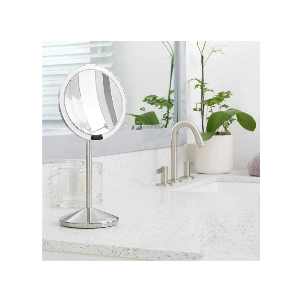 Simplehuman Sensor Tru-lux 10x zvětšení kosmetické zrcátko dobíjecí