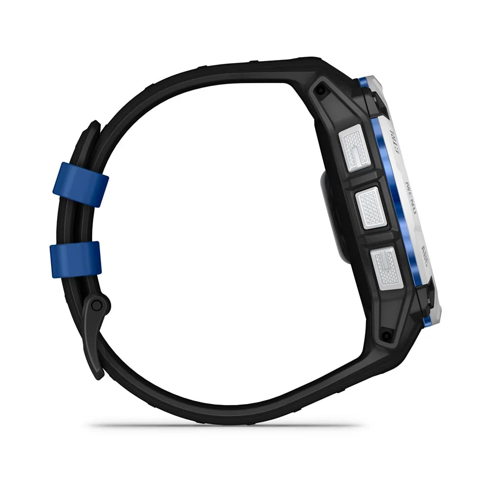 Garmin Instinct 3 Solar 50 mm chytré hodinky Whitestone Black/Blue