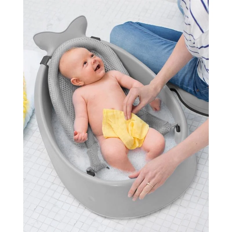 SKIP HOP Vanička s ergonomickou podložkou Moby 3 fázová šedá