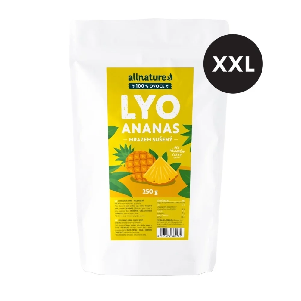 Allnature Ananas sušený mrazem XXL 250 g