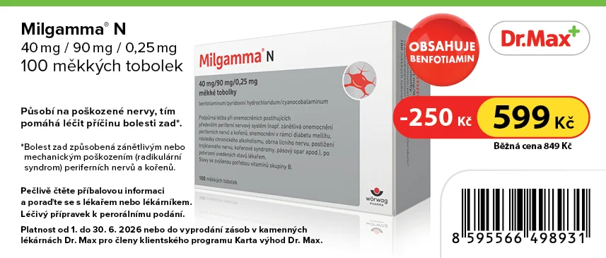 Milgamma N 100 měkkých tobolek Milgamma N 100 měkkých tobolek