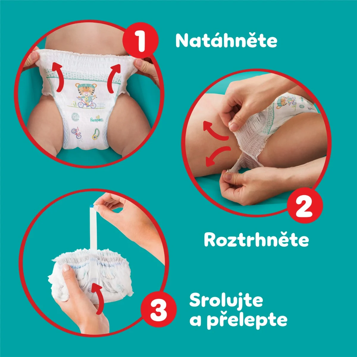 Pampers Pants vel. 6 Monthly Pack 13–19 kg plenkové kalhotky 132 ks