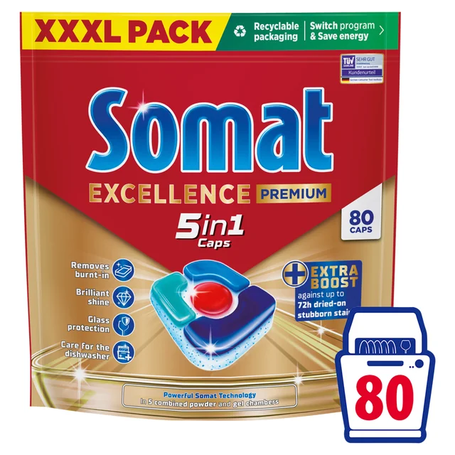 Somat Excellence 5in1 tablety do myčky 80 ks