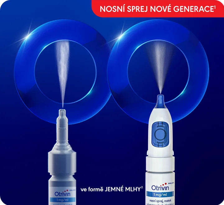 Nosní sprej ve formě jemné mlhy. Nosní sprej ve formě jemné mlhy.
