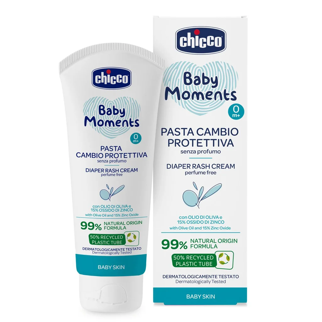 Chicco Krém na zadeček se zinkem Baby Moments 0m+ 100 ml
