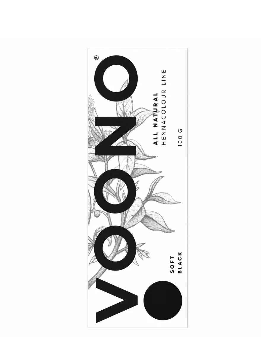 Voono Hennacolour Line Soft Black přírodní barva na vlasy 100 g
