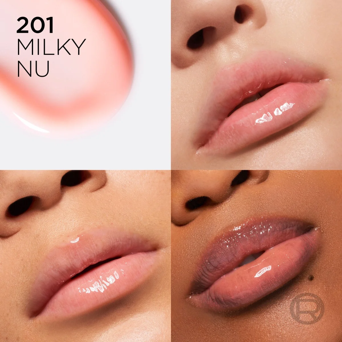 Loréal Paris Plump Ambition 201 Milky Nu lesk na rty 5 ml