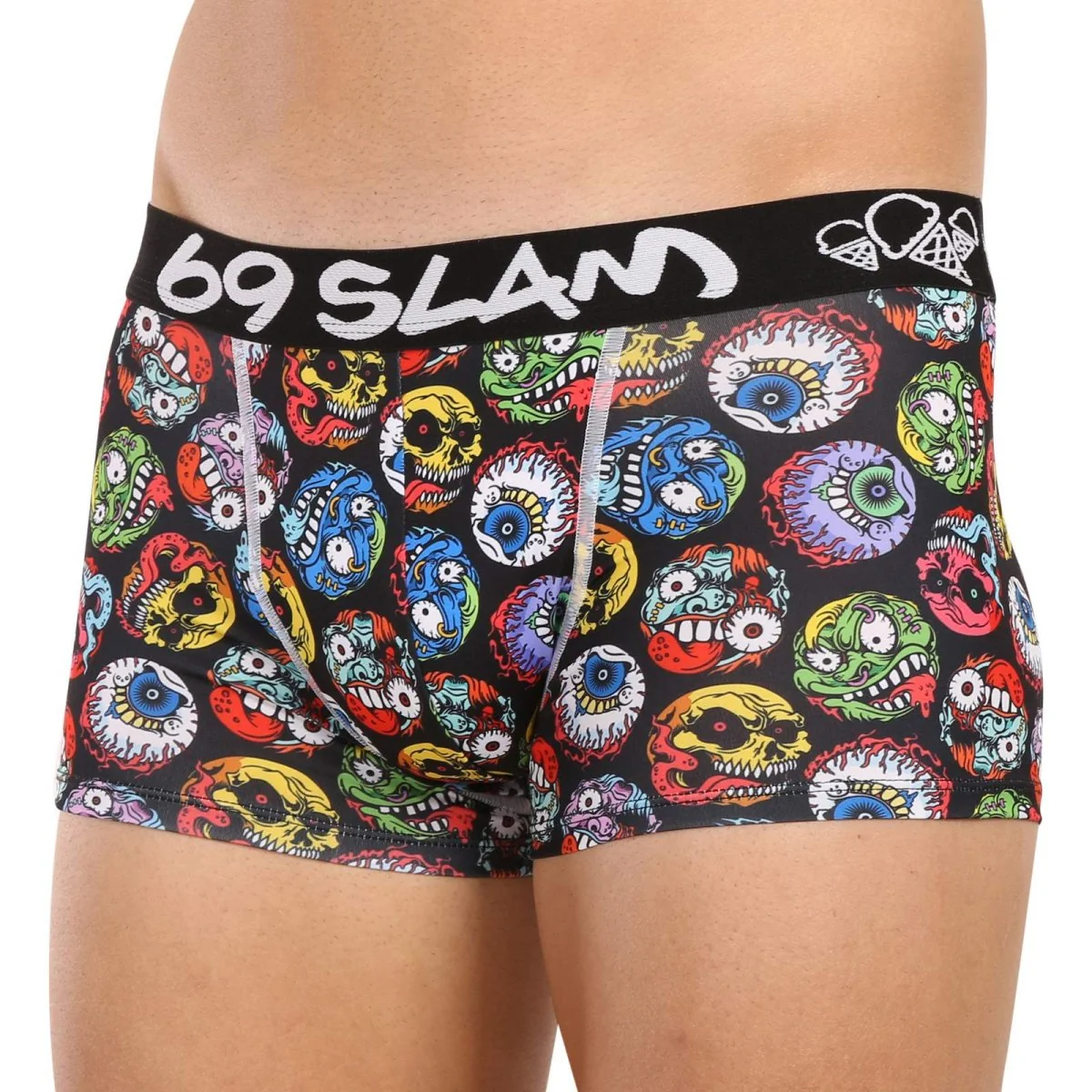 69SLAM Pánské boxerky hip monster ball mason (MSYMNR-PO) M