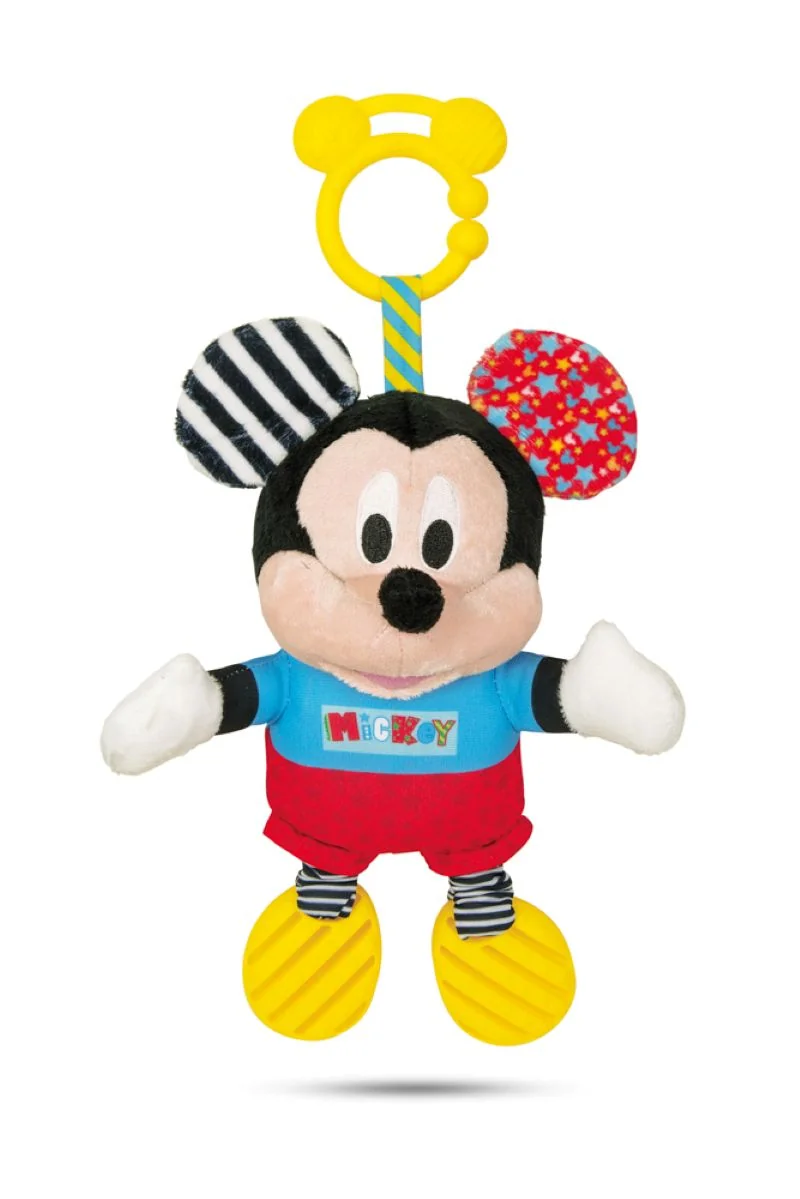 Clementoni Mickey plyšový se zvuky a úchytem