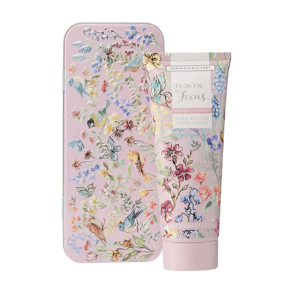 Heathcote & Ivory Flower of Focus Krém na ruce v plechové dóze 100 ml