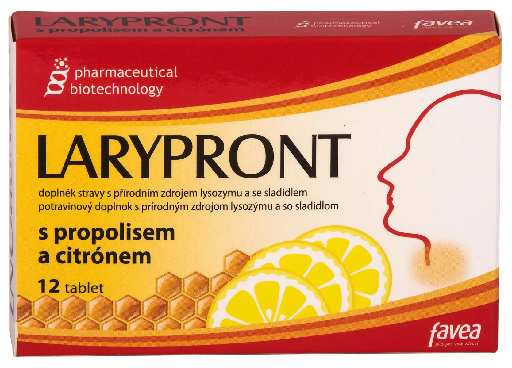 Larypront s propolisem a citrónem 12 tablet