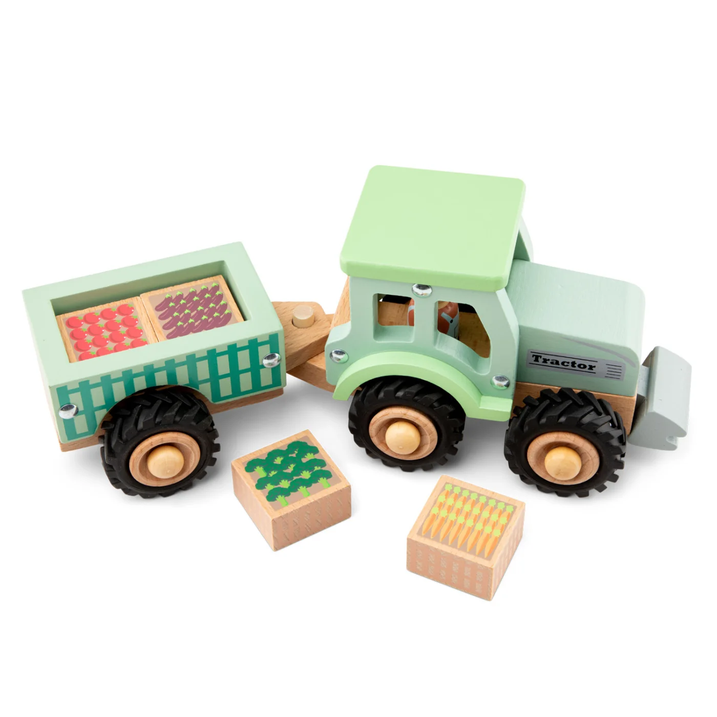 New Classic Toys Traktor s valníkem a nákladem 
