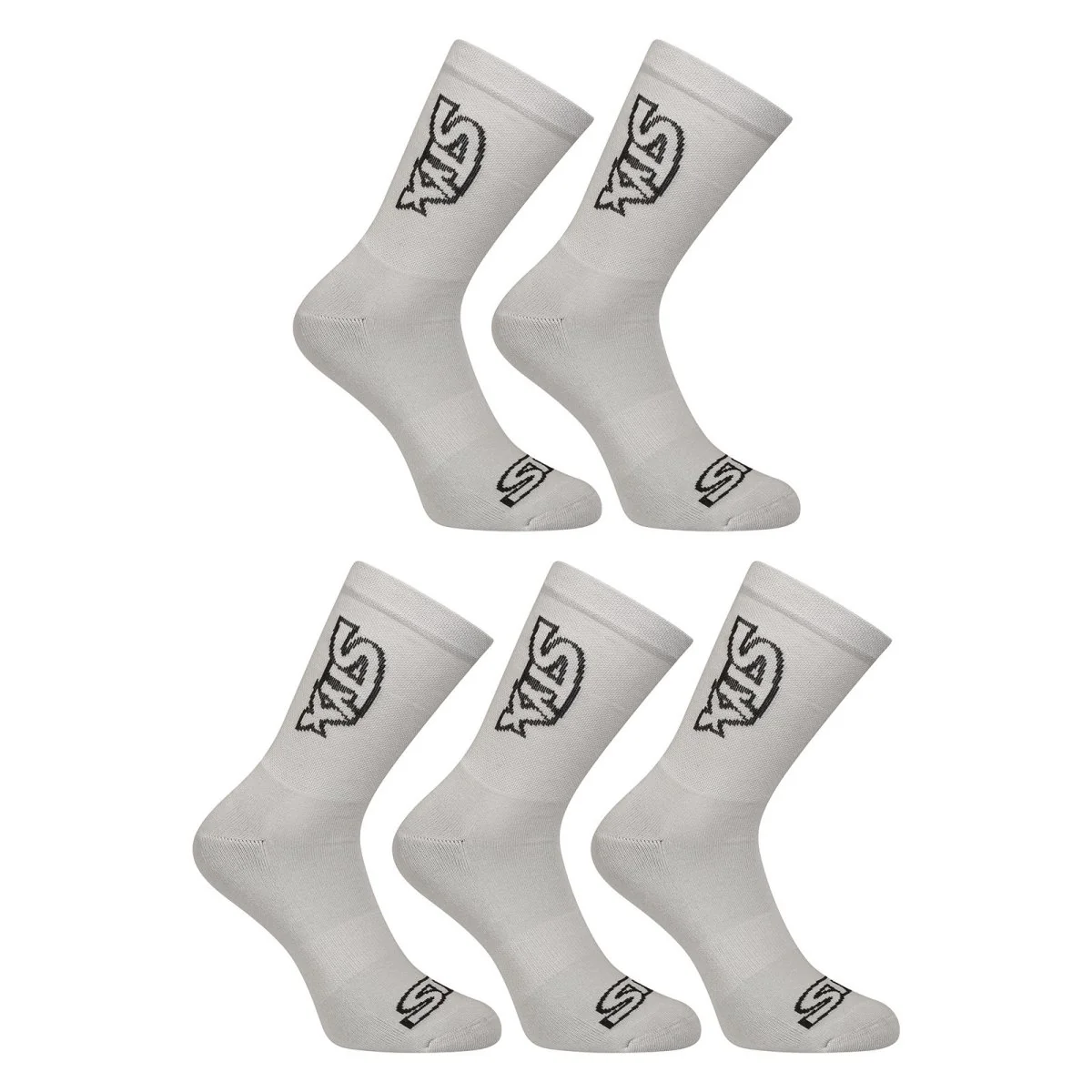Styx 5PACK ponožky vysoké šedé (5HV1062) M