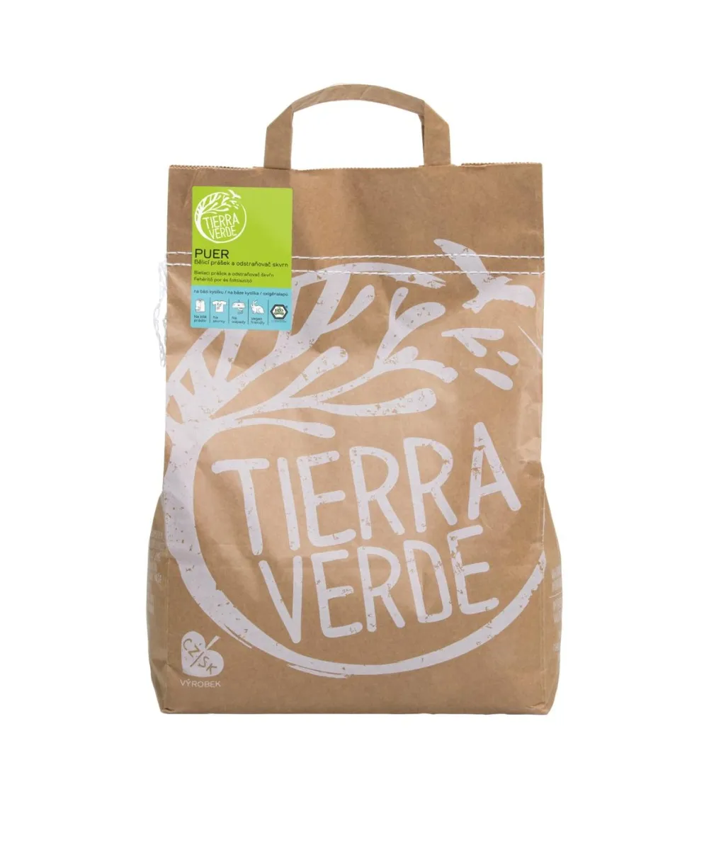 Tierra Verde Puer bělicí prášek a odstraňovač skvrn 5 kg