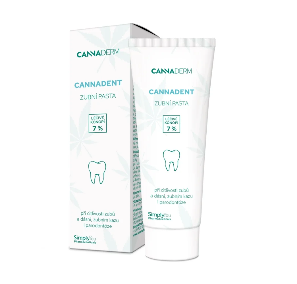 Cannaderm Cannadent zubní pasta 75 g