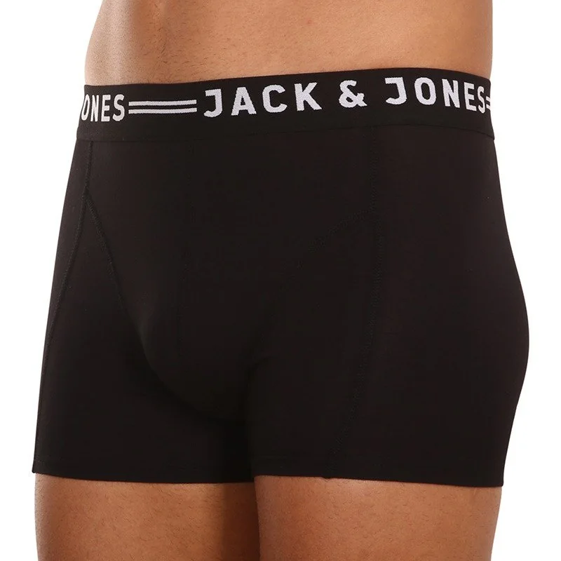 Jack and Jones 3PACK pánské boxerky černé (12081832 - black/black) M