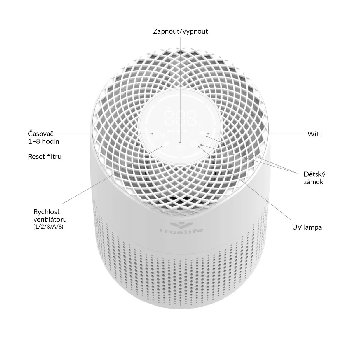 Truelife AIR Purifier P3 WiFi čistička vzduchu