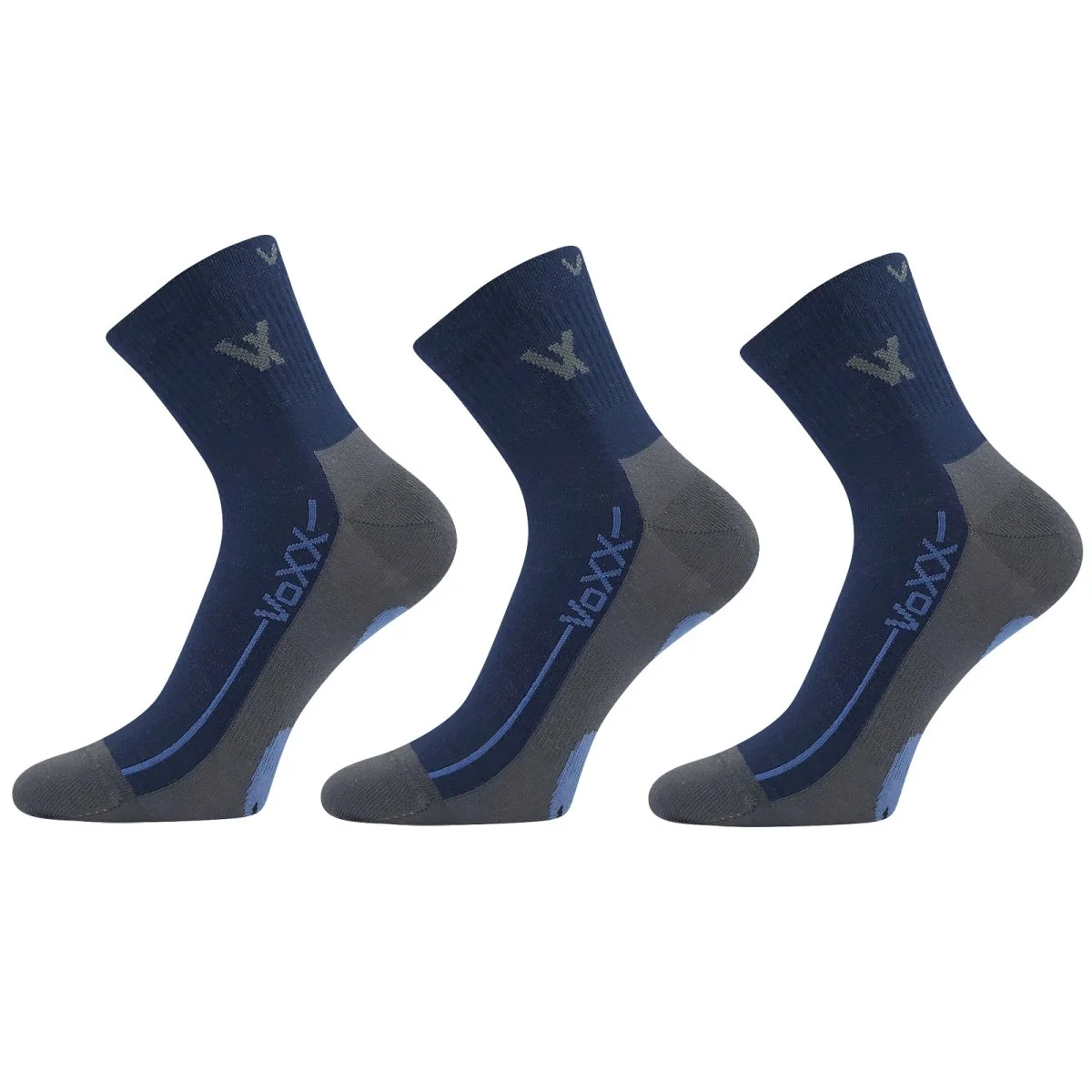 VoXX 3PACK ponožky tmavě modré (Barefootan-darkblue) L