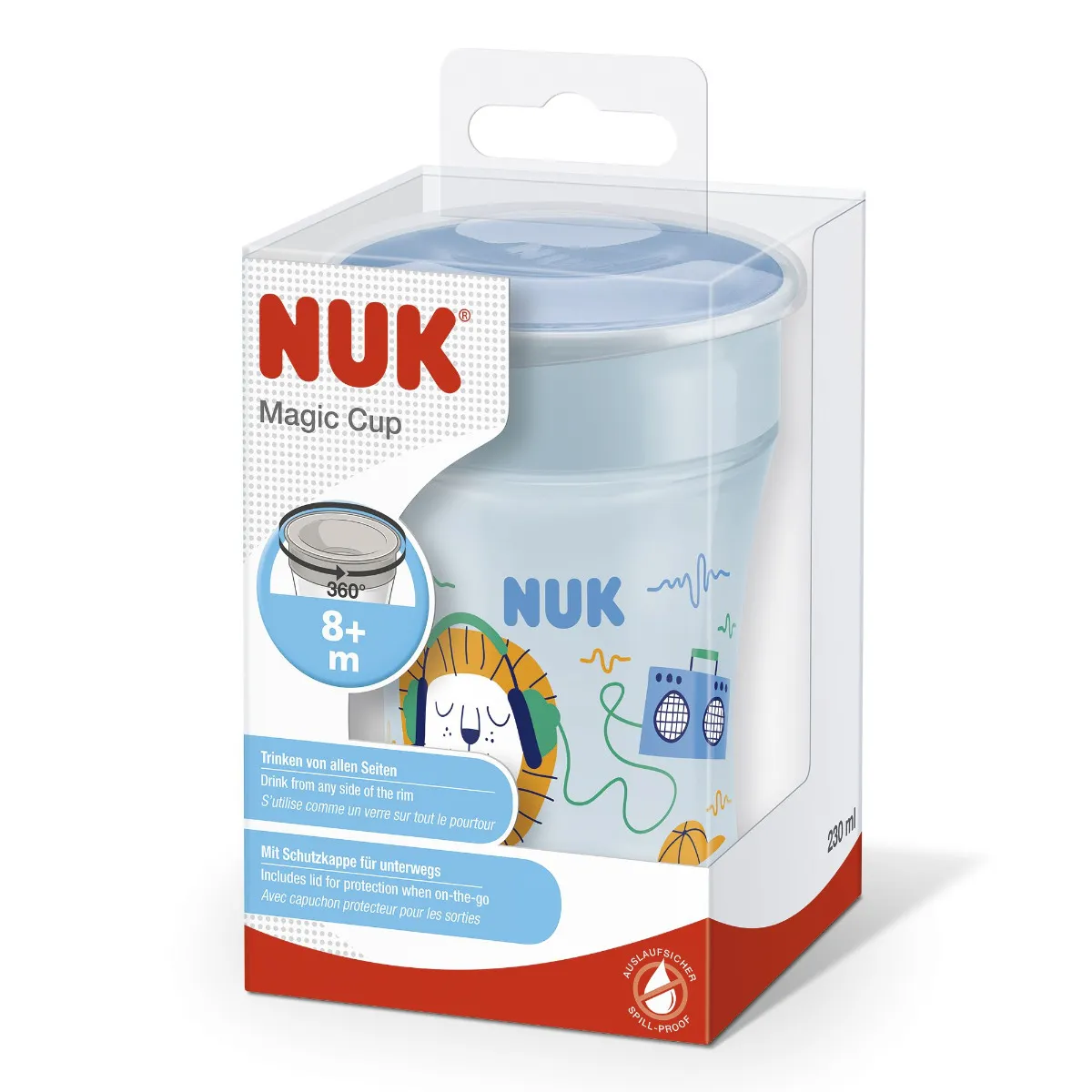 NUK Hrnek Magic Cup s víčkem 230 ml 1 ks