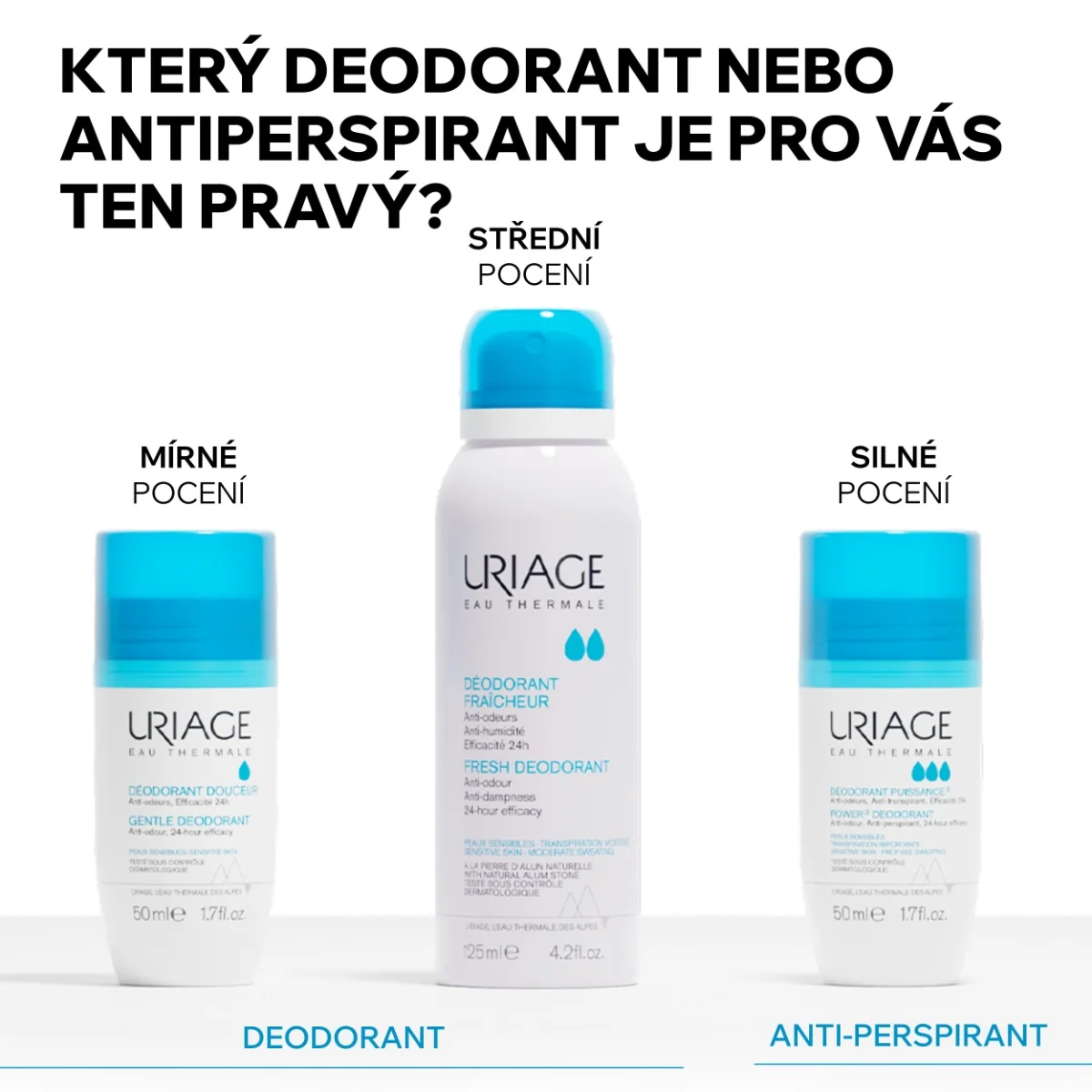 Uriage Jemný deodorant 50 ml