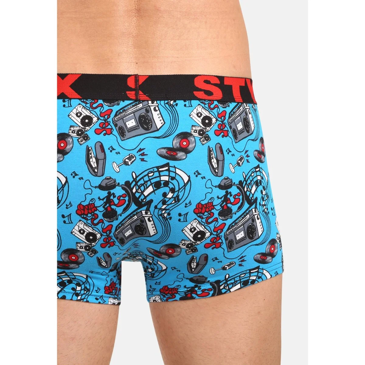 Styx Pánské boxerky art sportovní guma hudba (G1558) M