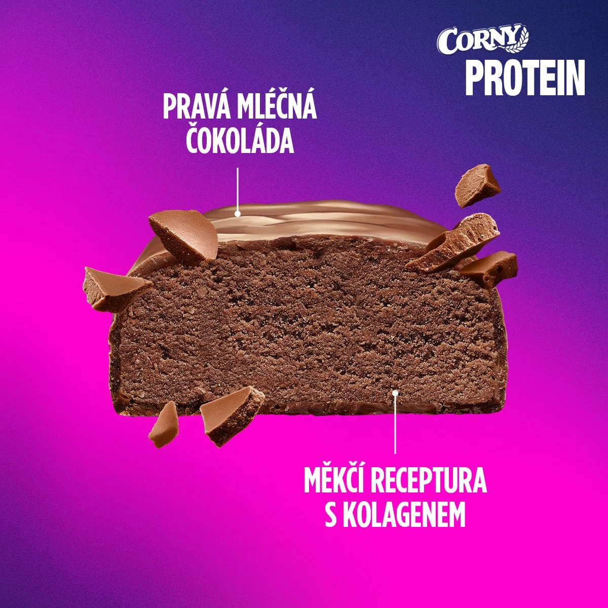 Corny Protein 30% mléčná čokoláda 50 g